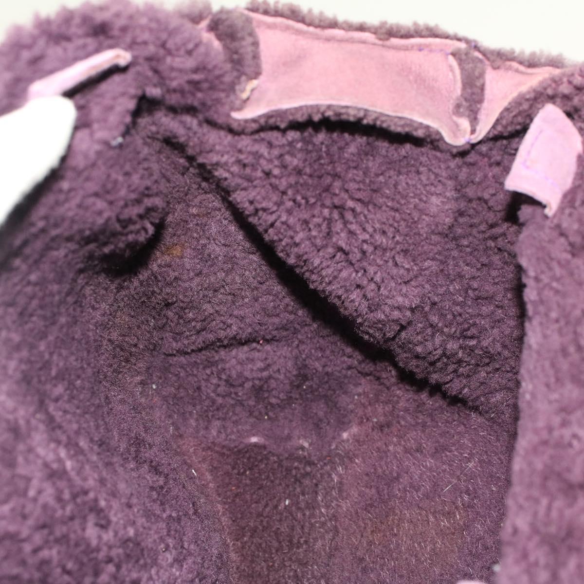 CHANEL Hand Bag Mouton Purple CC bs7682