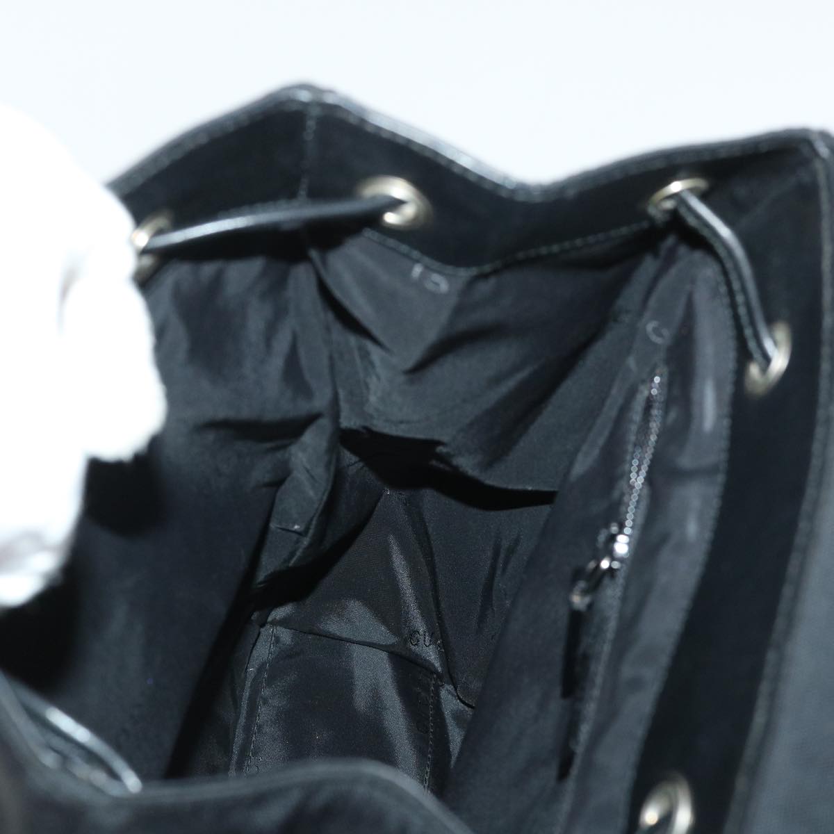 GUCCI Shoulder Bag Nylon Black 019 0325 002113 bs7815
