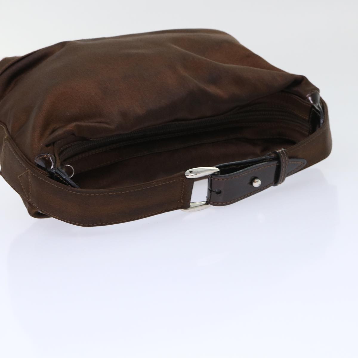 GUCCI Bamboo Hand Bag Nylon Brown bs7822