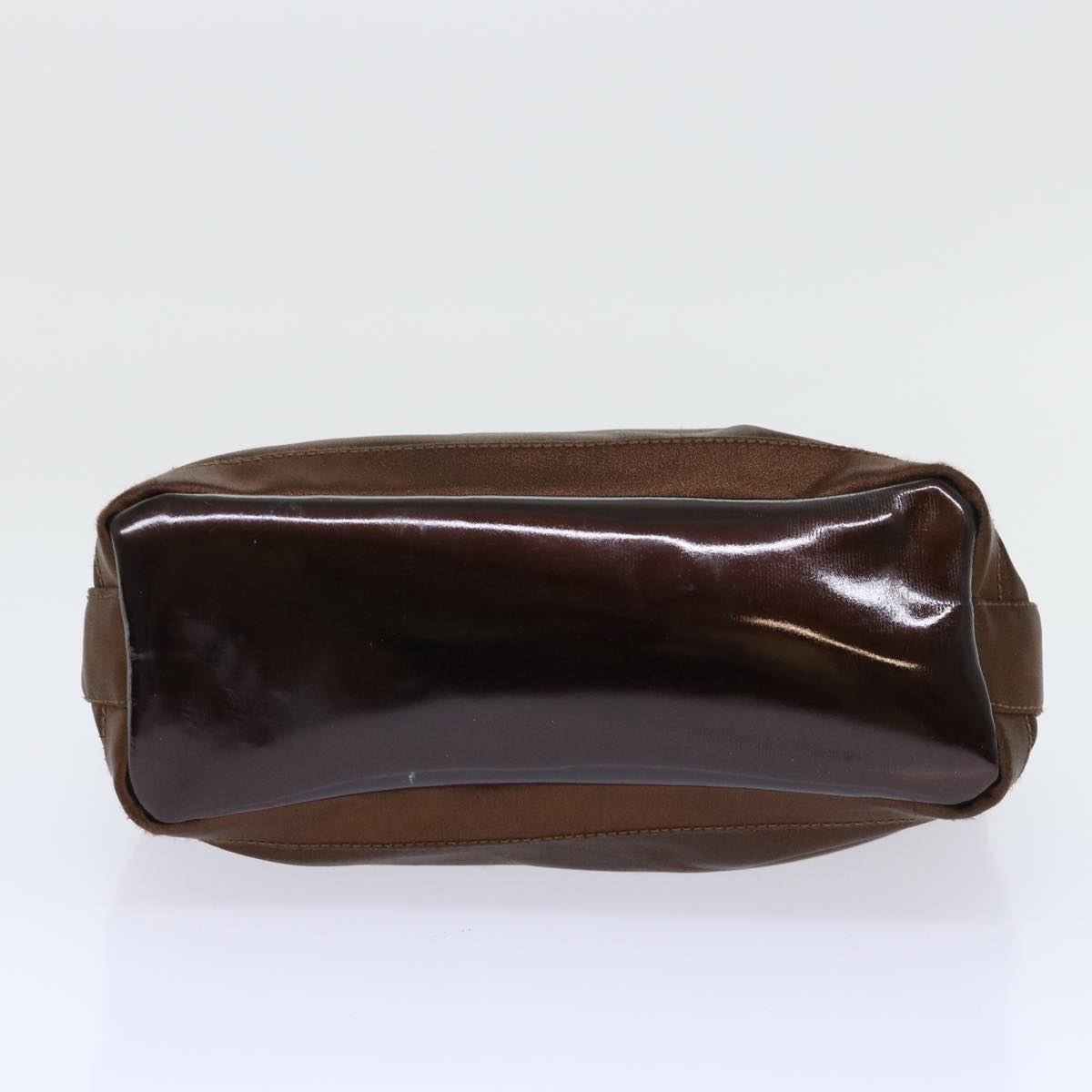 GUCCI Bamboo Hand Bag Nylon Brown bs7822