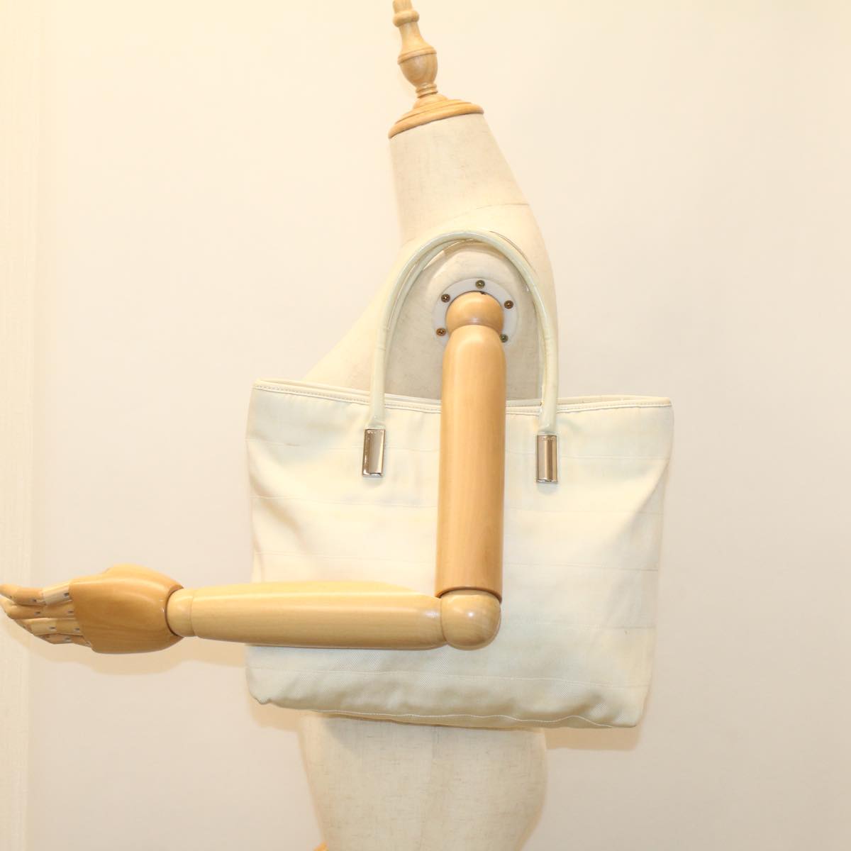 GUCCI Tote Bag Nylon Beige 002 2123 0457 bs7823