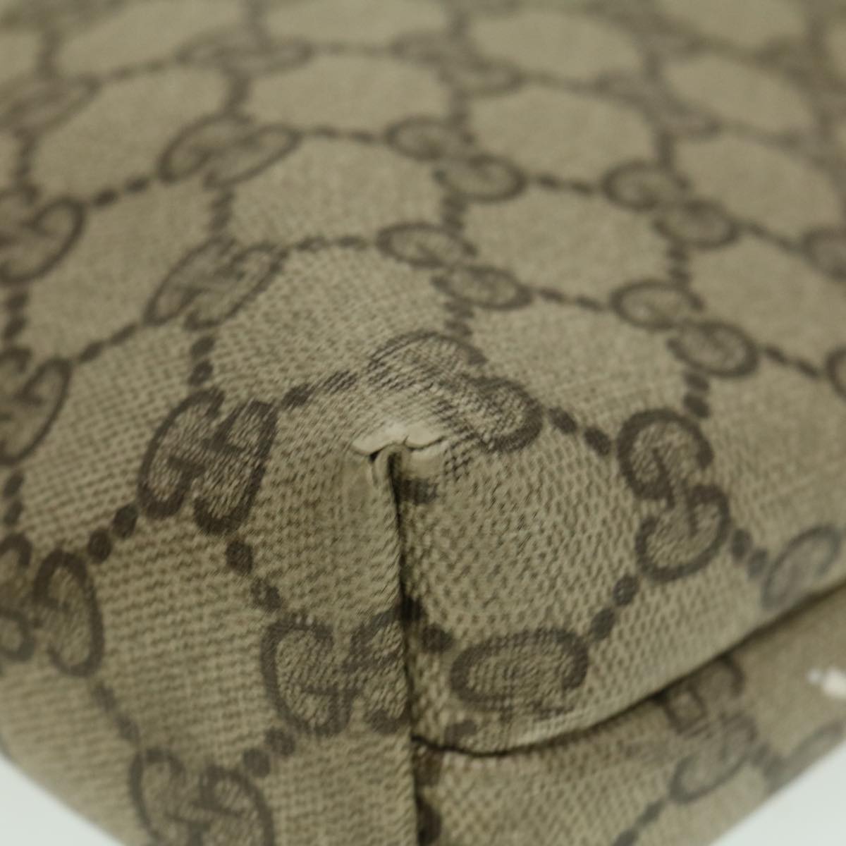 GUCCI Web Sherry Line GG Canvas Tote Bag Beige Red Green bs784