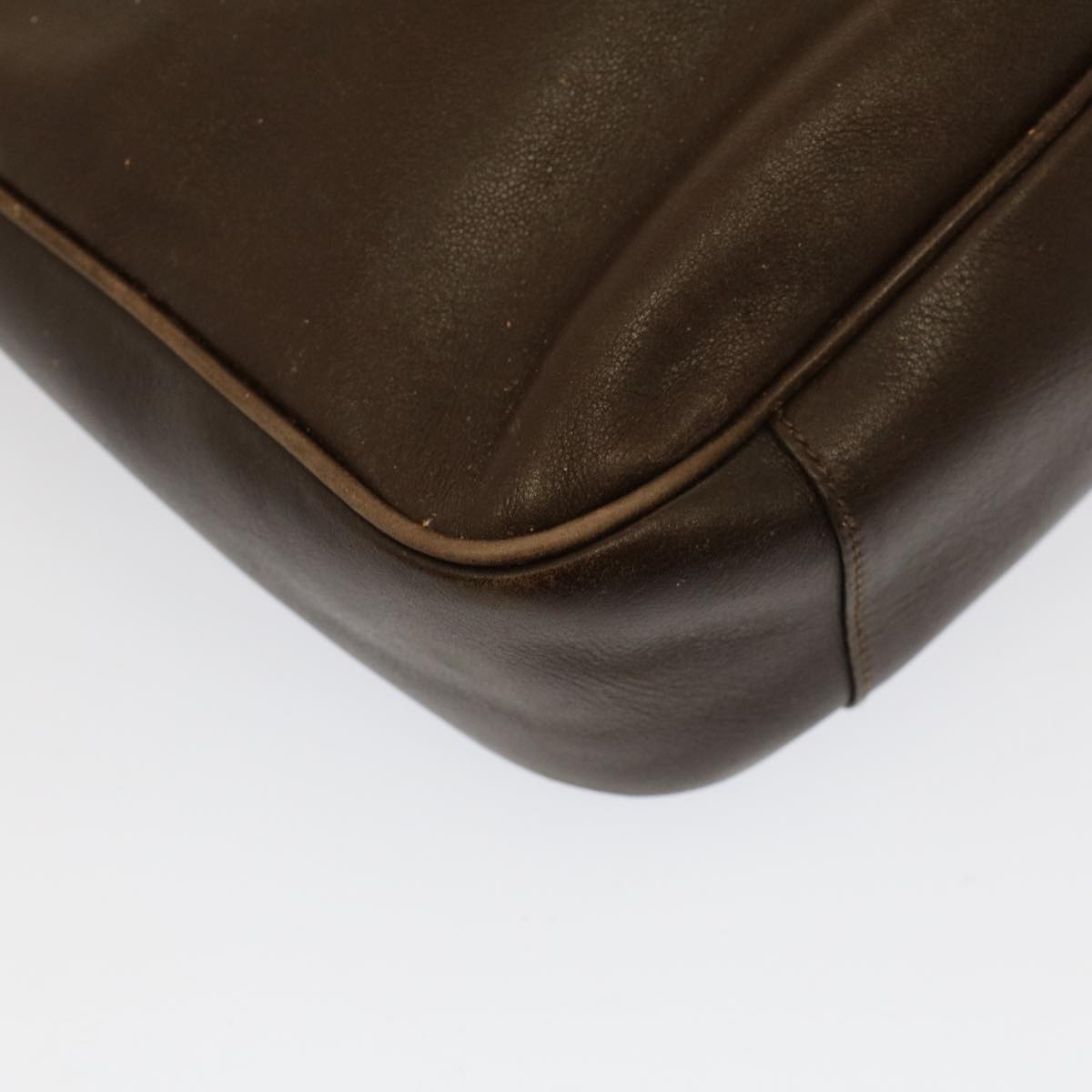 GUCCI Bamboo Shoulder Bag Leather 2way Brown 001 0166 1638 bs7848