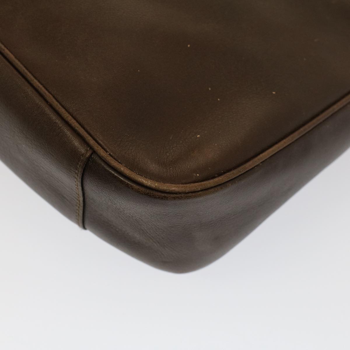 GUCCI Bamboo Shoulder Bag Leather 2way Brown 001 0166 1638 bs7848
