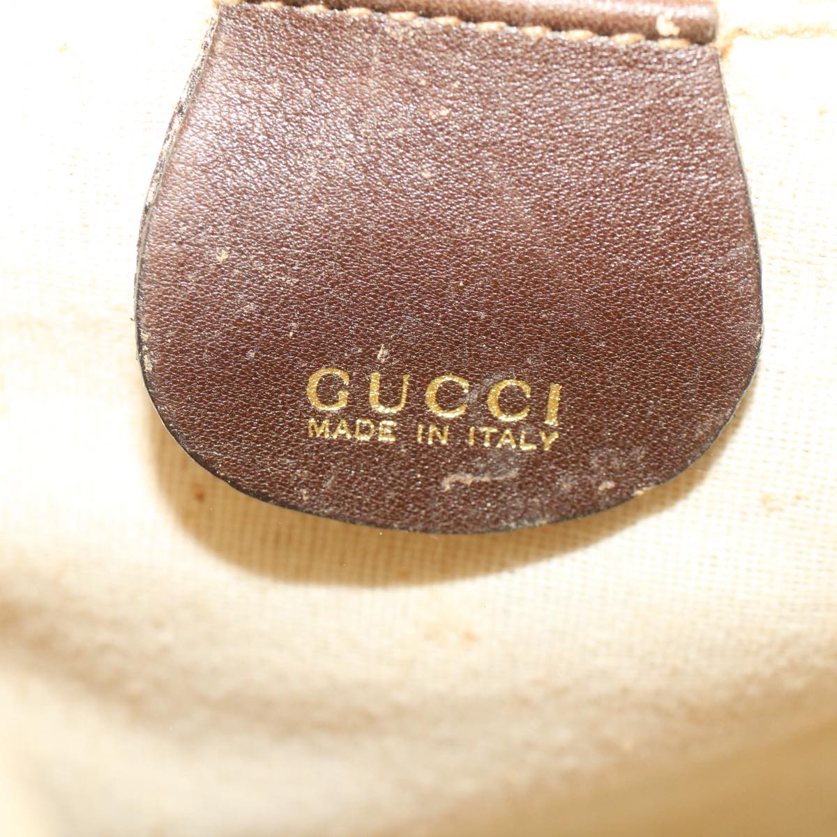 GUCCI Bamboo Shoulder Bag Leather 2way Brown 001 0166 1638 bs7848