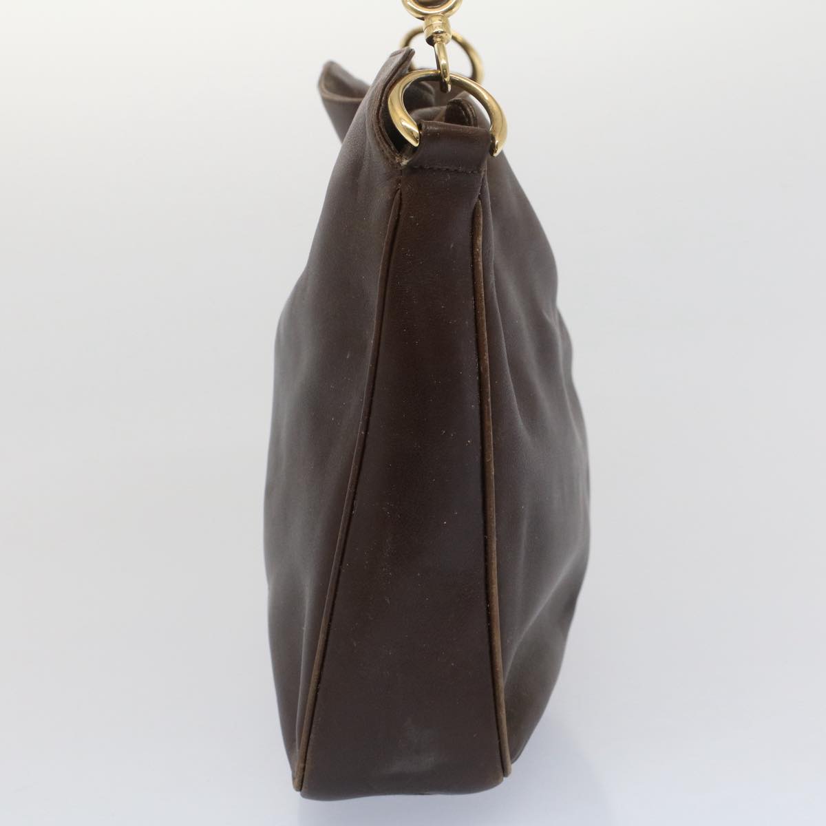 GUCCI Bamboo Shoulder Bag Leather 2way Brown 001 0166 1638 bs7848