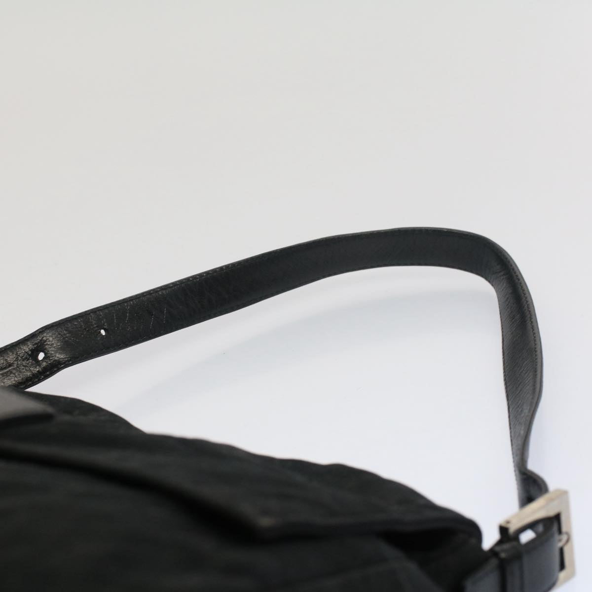 FENDI Mamma Baguette Shoulder Bag Nylon Black 2355 26325 009 bs7910