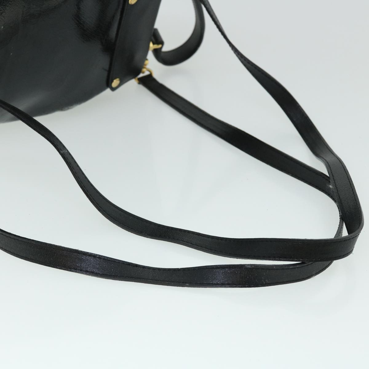 FENDI Backpack Leather Black bs7930