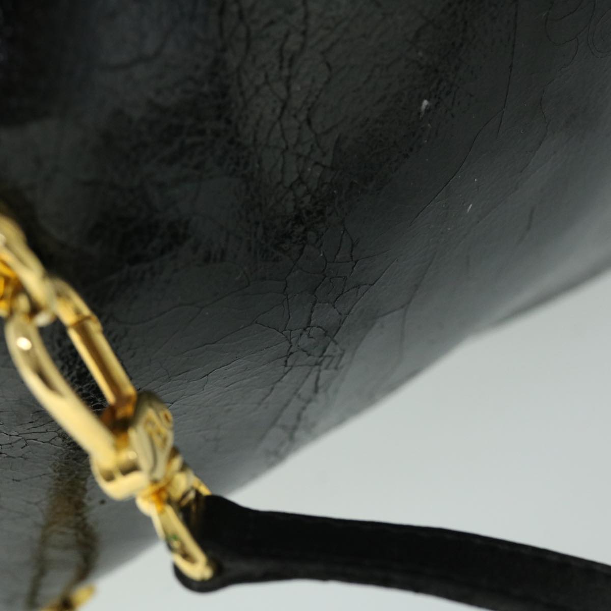 FENDI Backpack Leather Black bs7930