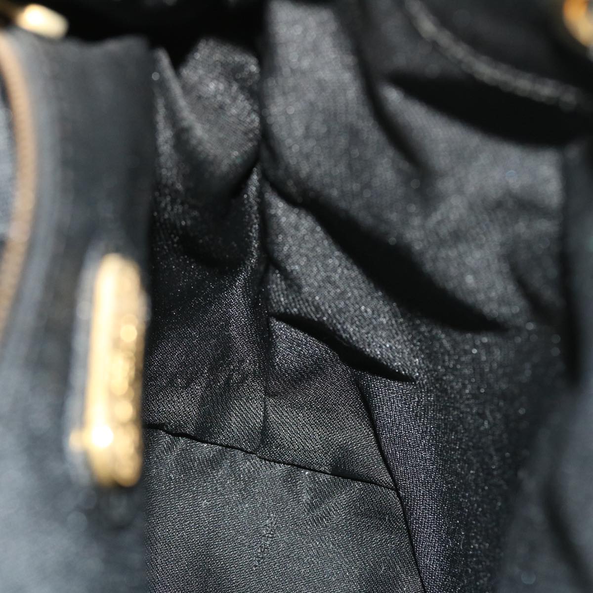 FENDI Backpack Leather Black bs7930