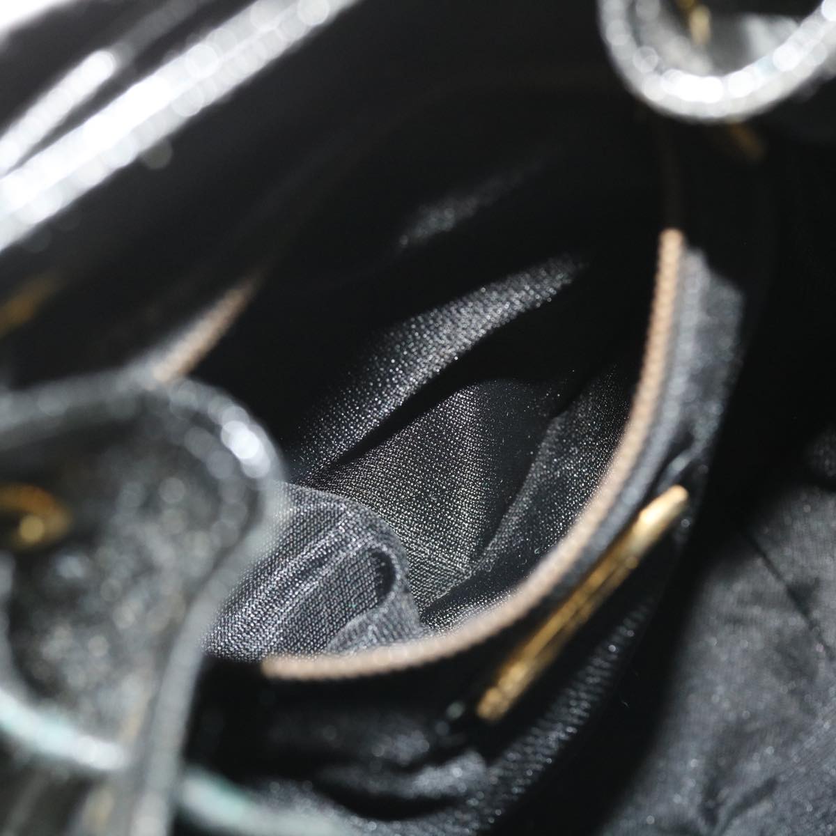 FENDI Backpack Leather Black bs7930