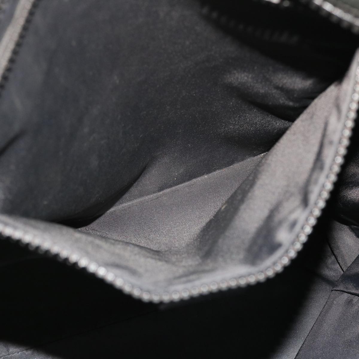 GUCCI GG Canvas Tote Bag PVC Leather 2way Black 162163 bs7983