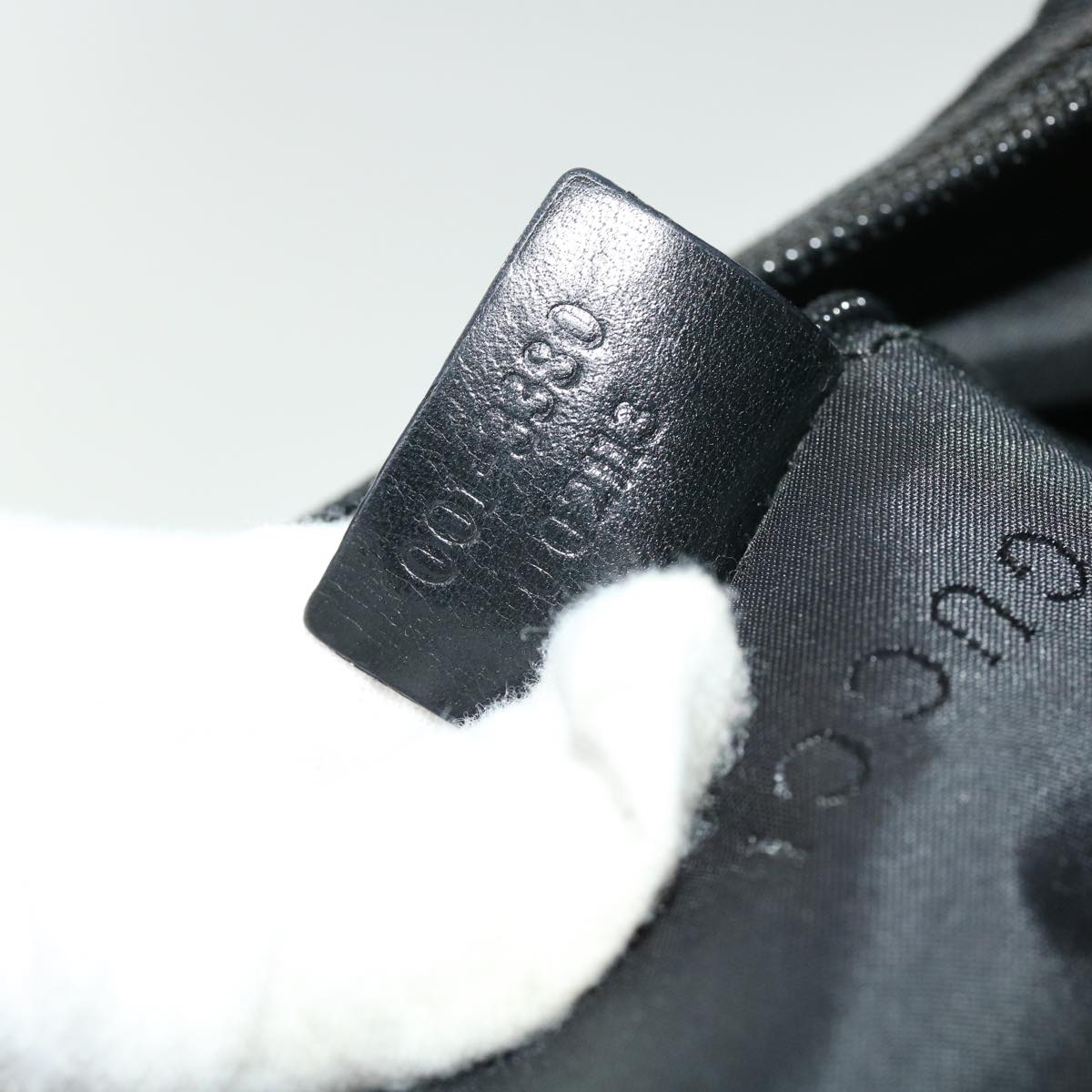 GUCCI Shoulder Bag Canvas Black bs7984