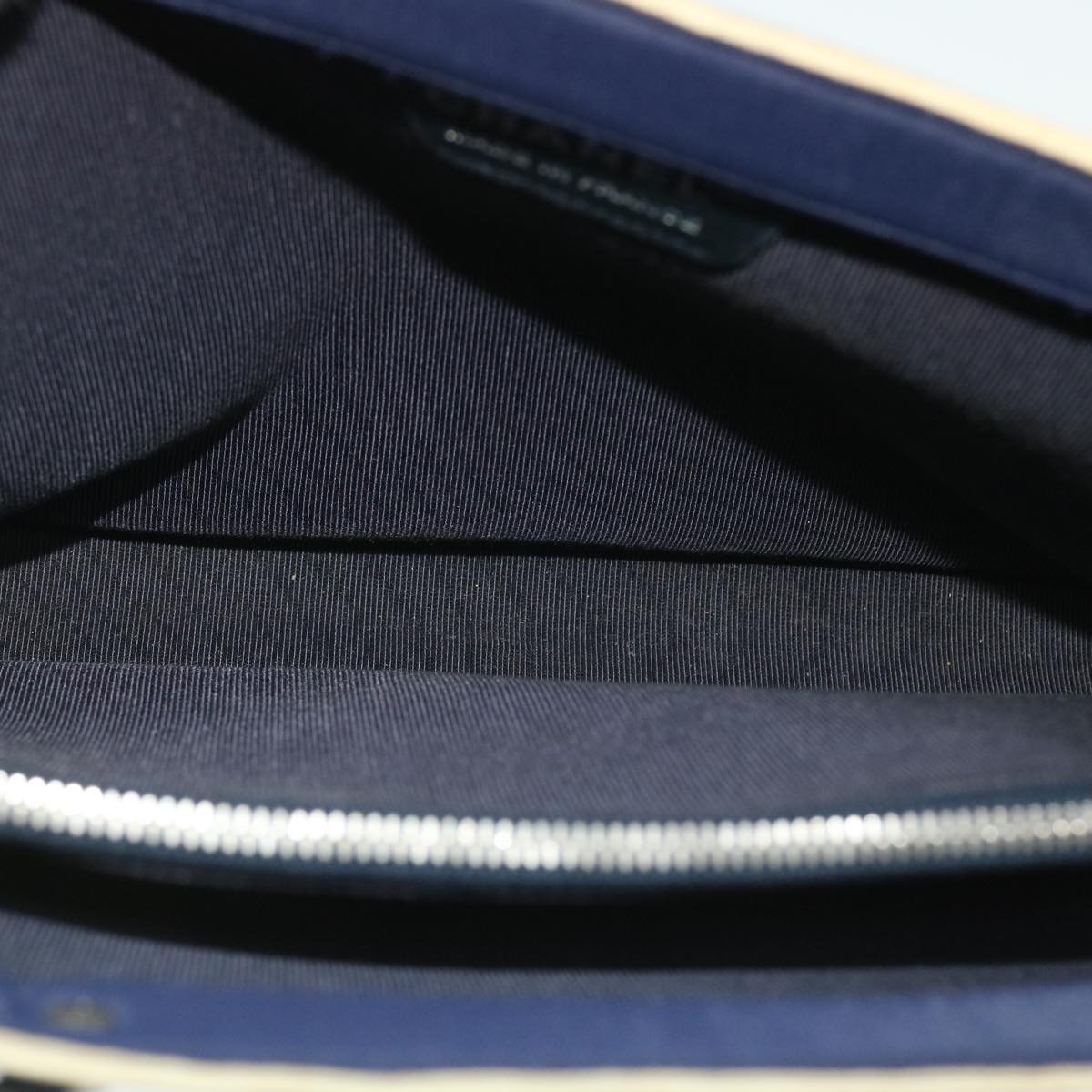 CHANEL Hand Bag Canvas Navy CC bs8016