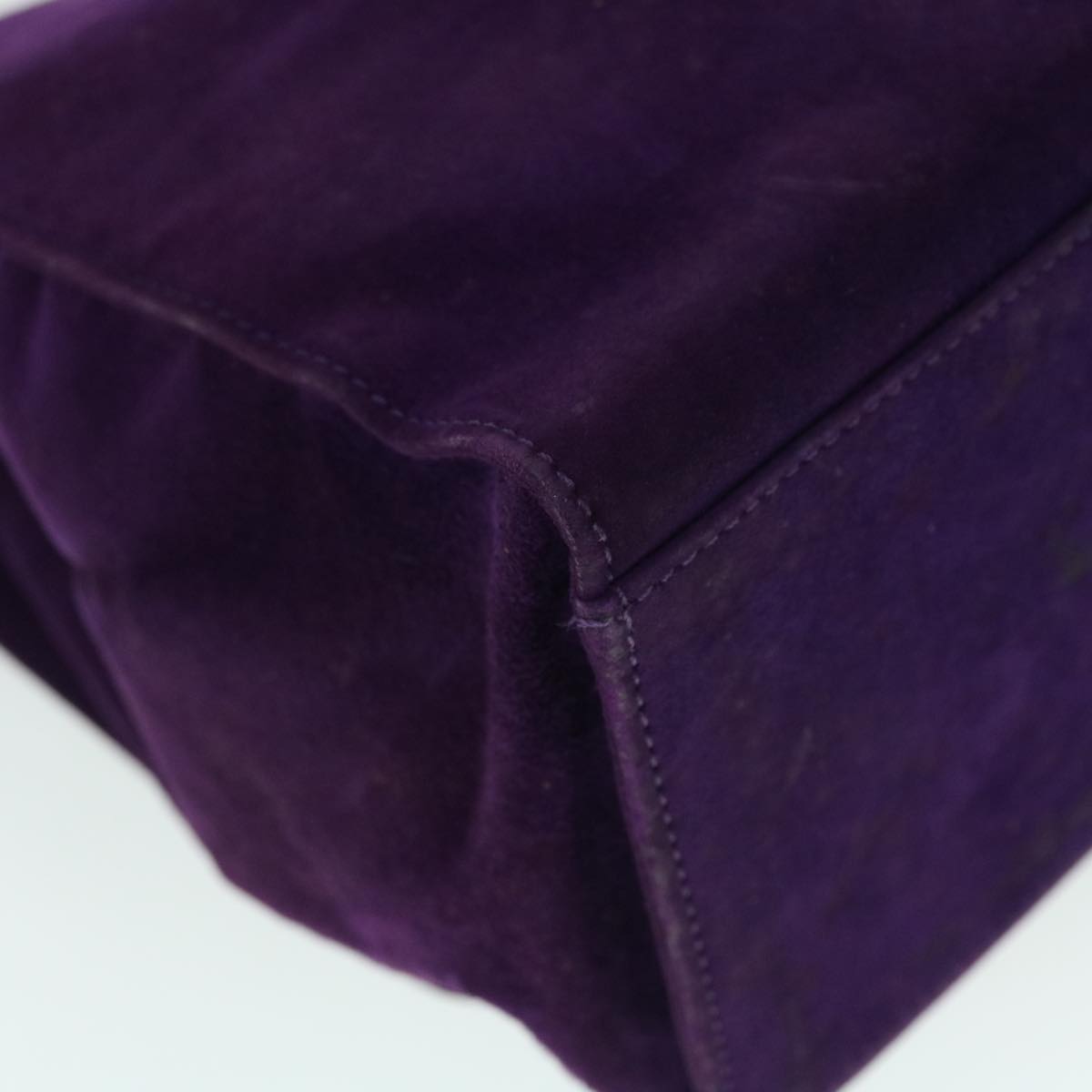 FENDI Shoulder Bag Suede Purple bs8035