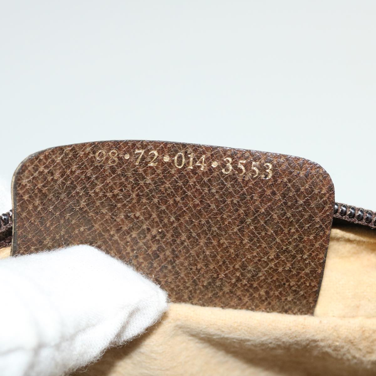GUCCI GG Canvas Web Sherry Line Clutch Bag Beige Red 98 72 014 3553 bs8039