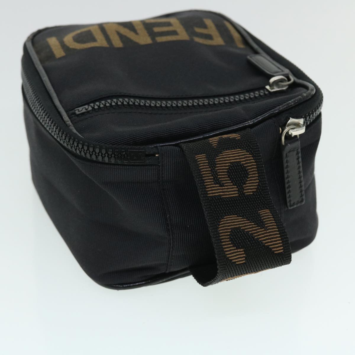 FENDI Pouch Canvas Black bs8044