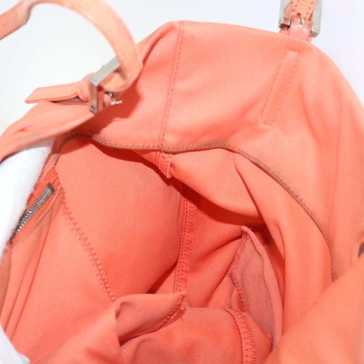 FENDI Shoulder Bag Nylon Orange bs8046