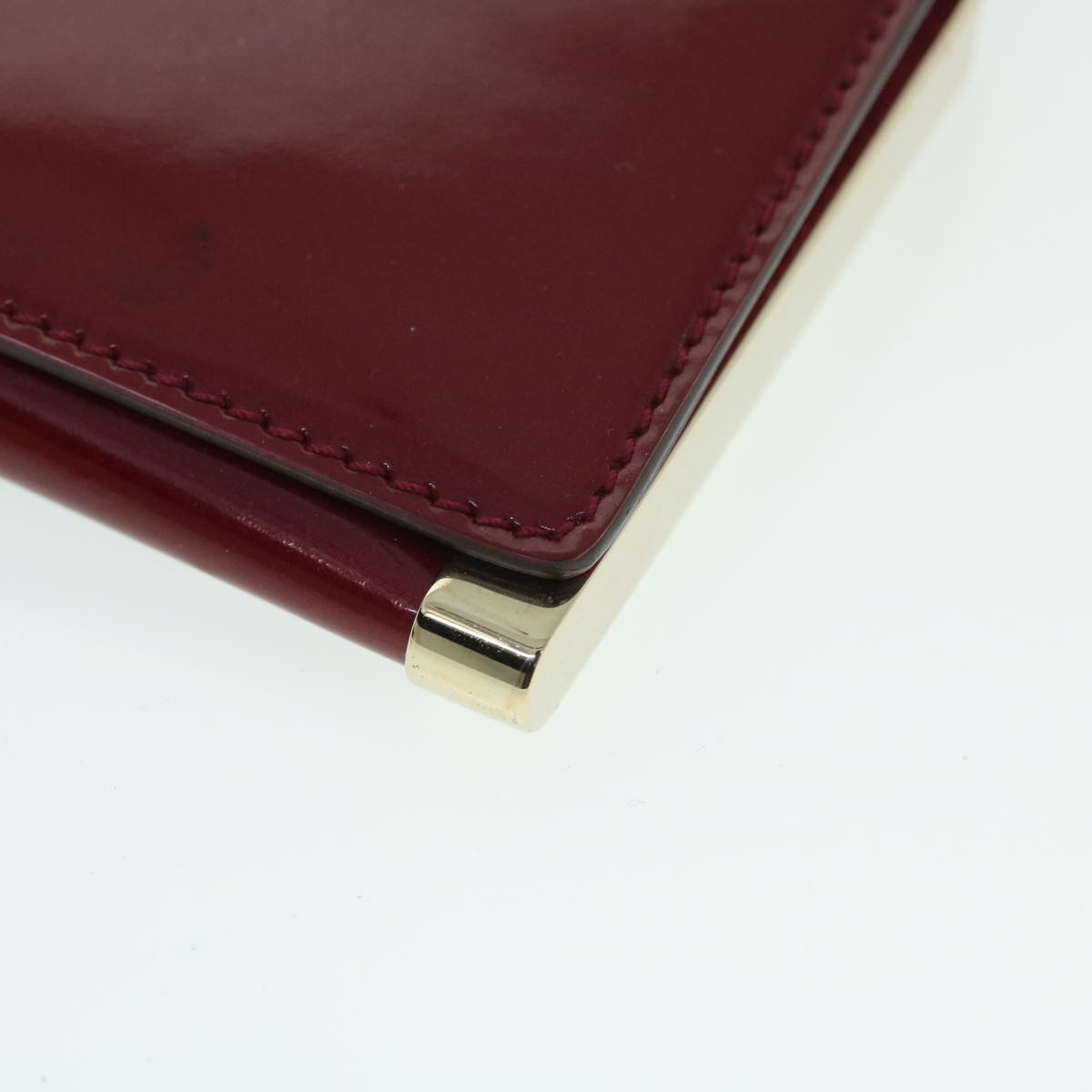 GUCCI Clutch Bag Patent leather Red bs8074