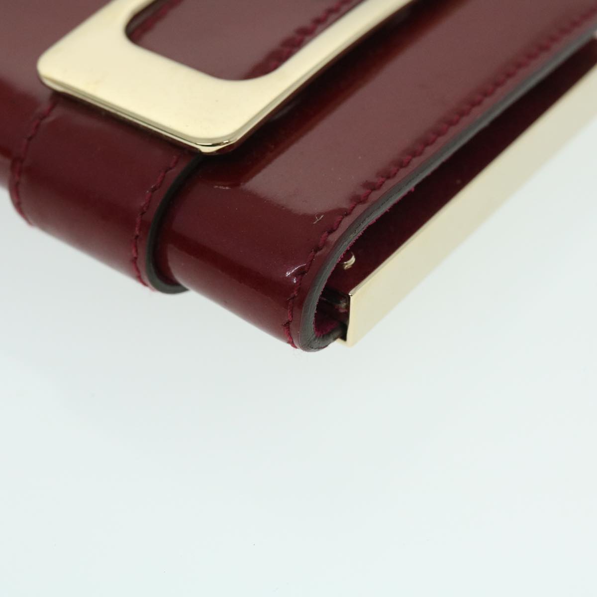 GUCCI Clutch Bag Patent leather Red bs8074
