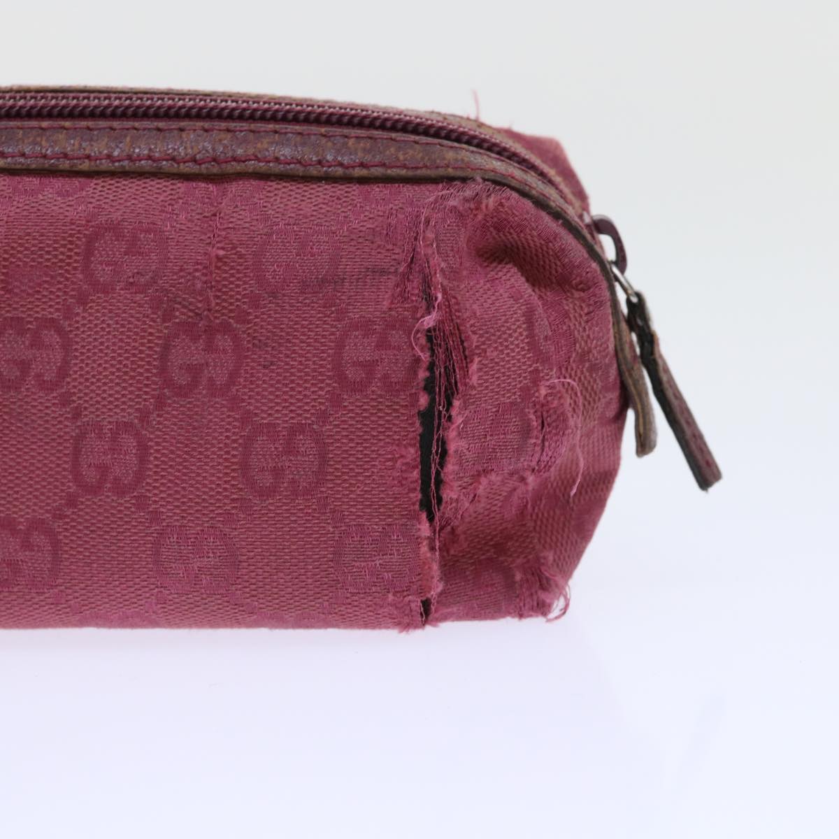 GUCCI GG Canvas Jackie Pouch Wallet Leather 4Set Beige Pink Brown bs8075