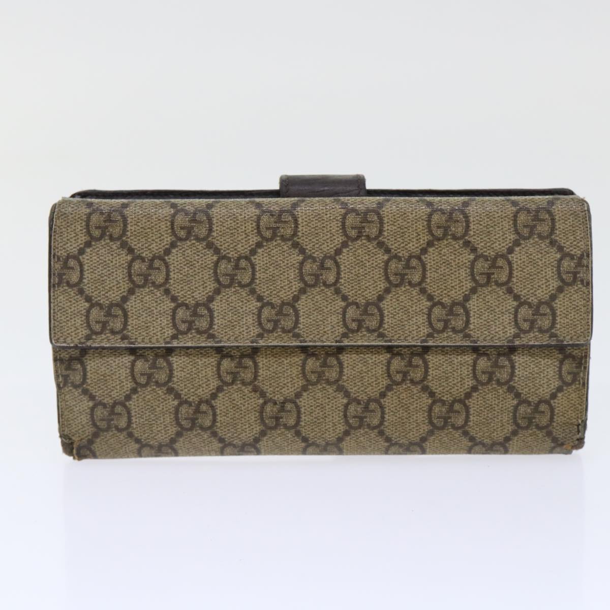 GUCCI GG Canvas Jackie Pouch Wallet Leather 4Set Beige Pink Brown bs8075