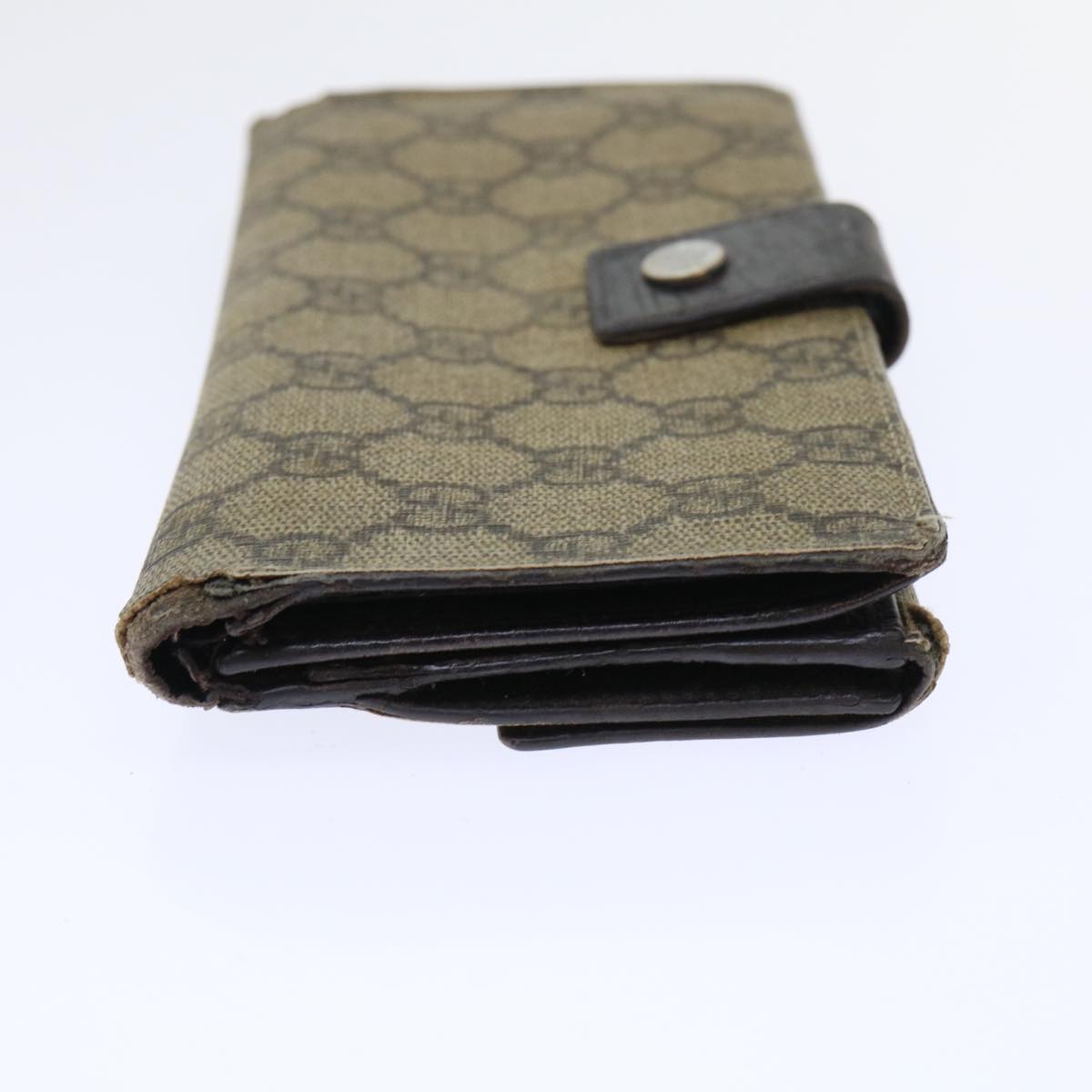GUCCI GG Canvas Jackie Pouch Wallet Leather 4Set Beige Pink Brown bs8075