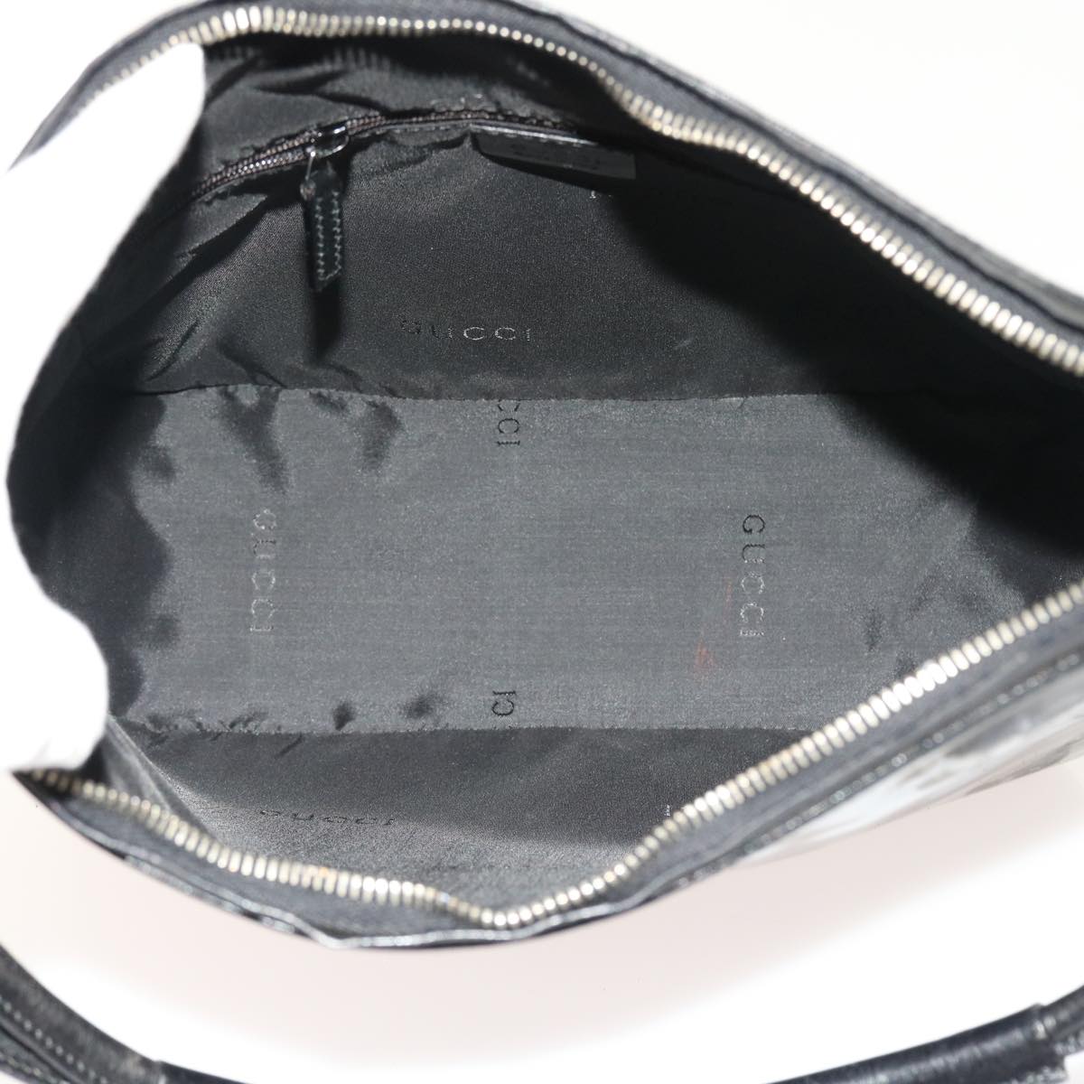 GUCCI Shoulder Bag Leather 2Set Black bs8084