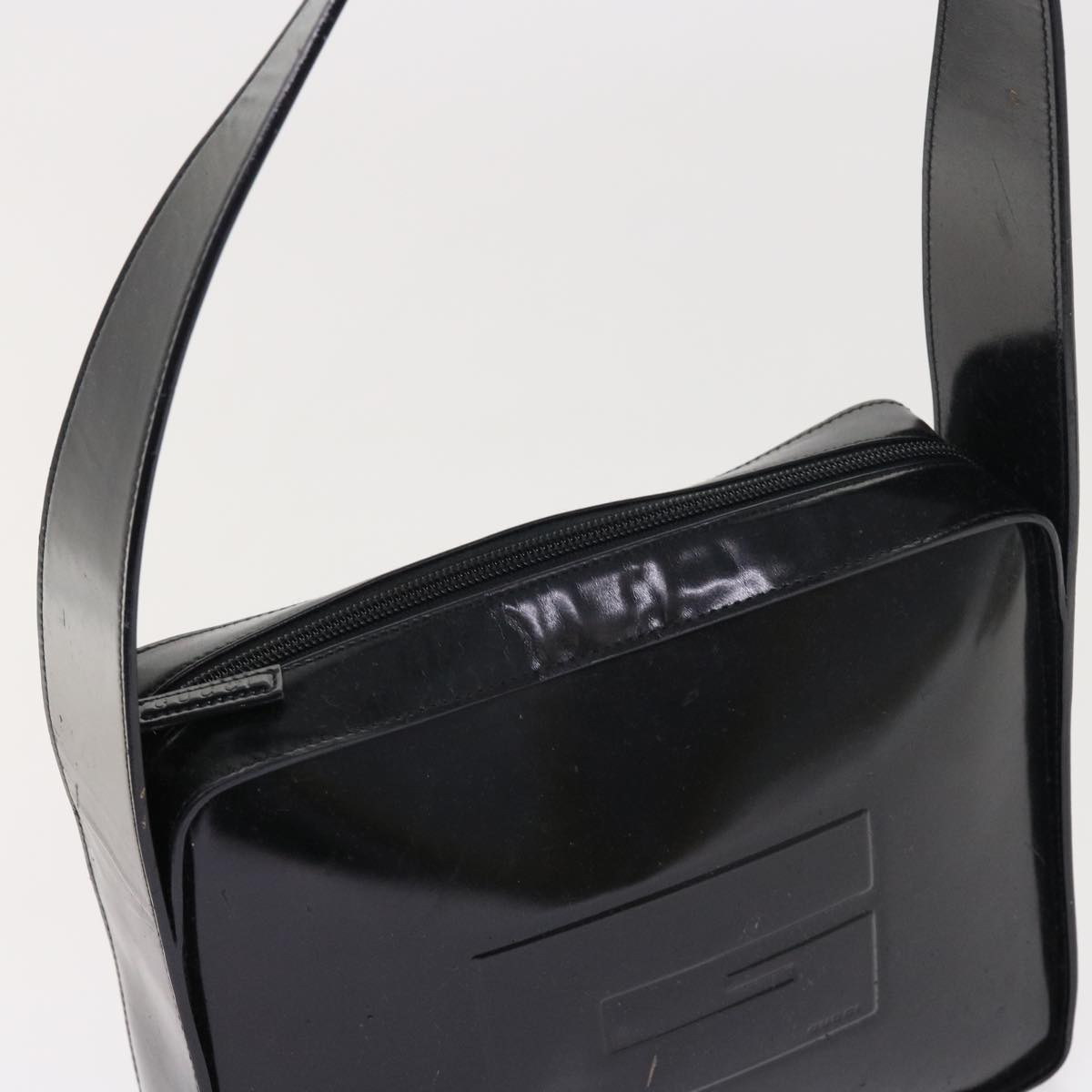 GUCCI Shoulder Bag Leather 2Set Black bs8084