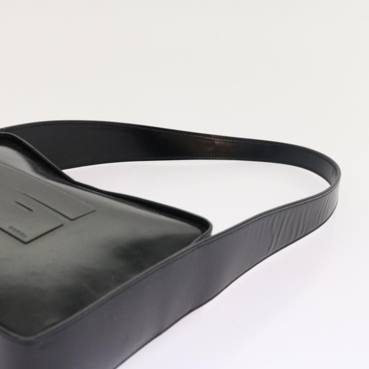 GUCCI Shoulder Bag Leather 2Set Black bs8084