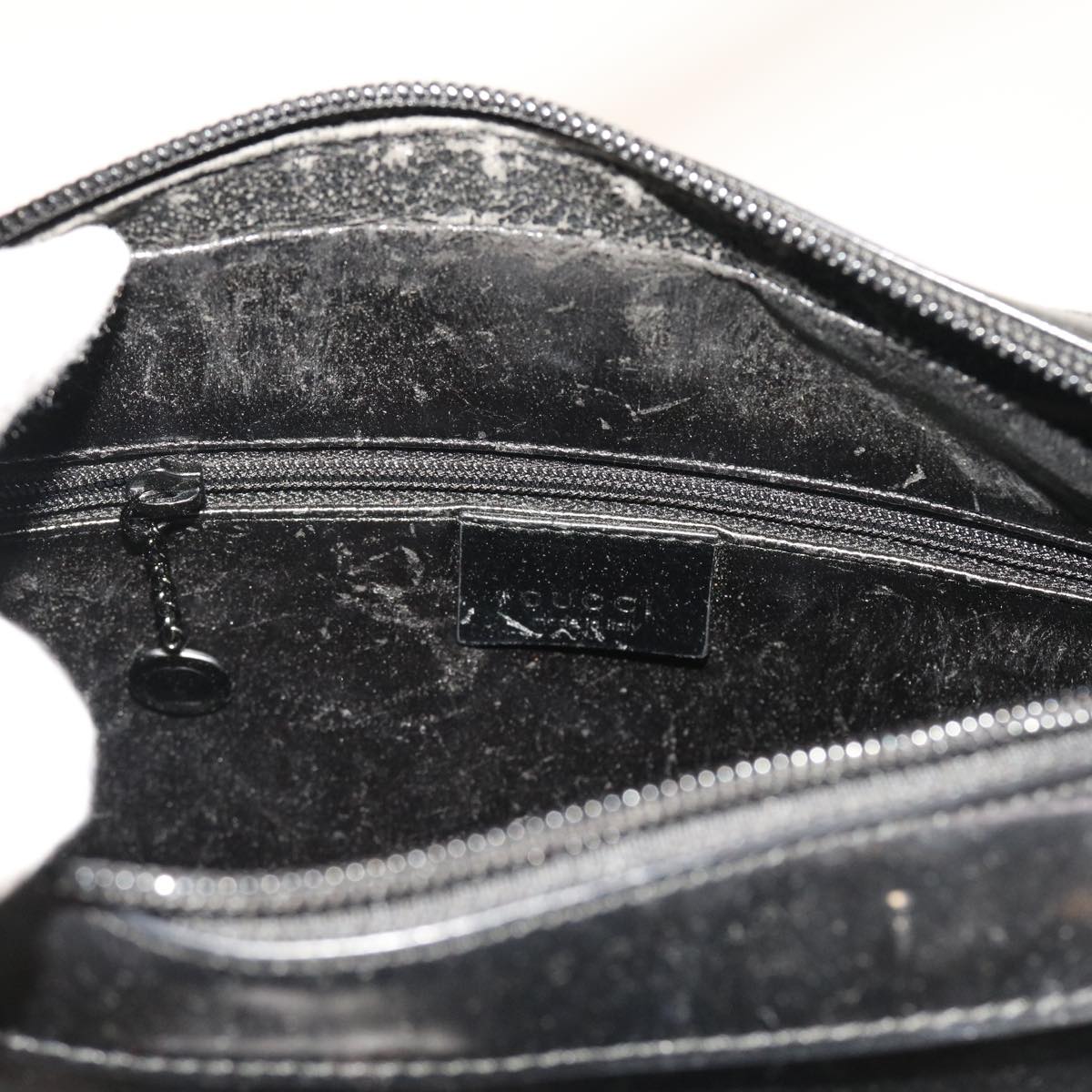 GUCCI Shoulder Bag Leather 2Set Black bs8084