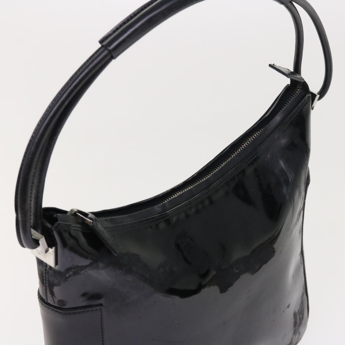 GUCCI Shoulder Bag Leather 2Set Black bs8084