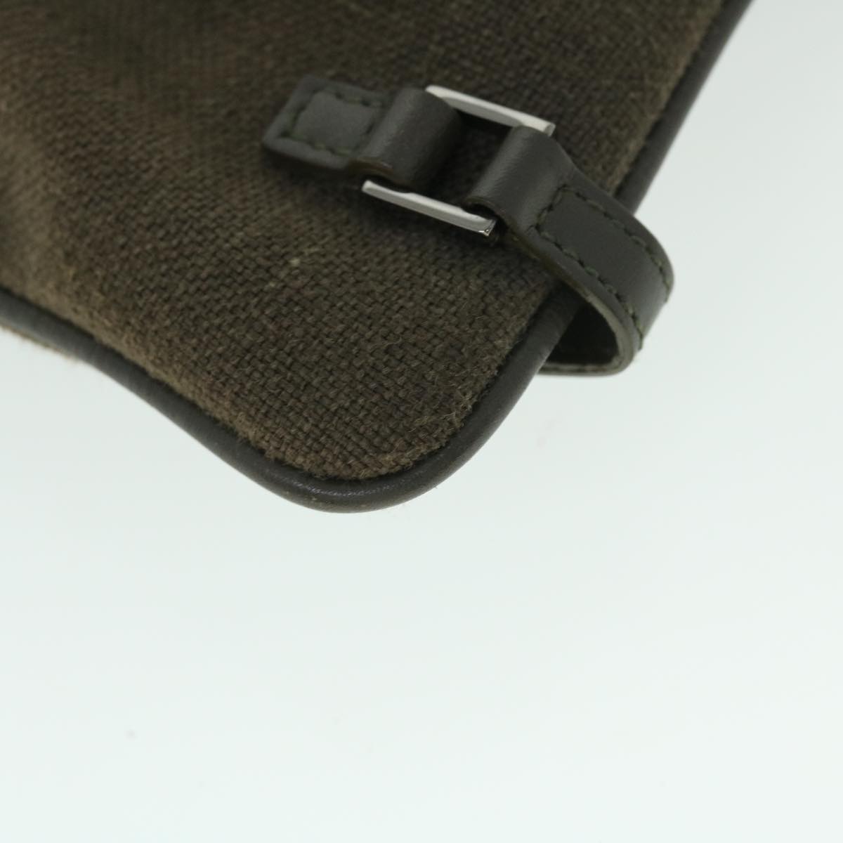 GUCCI Clutch Bag Canvas Gray bs8085