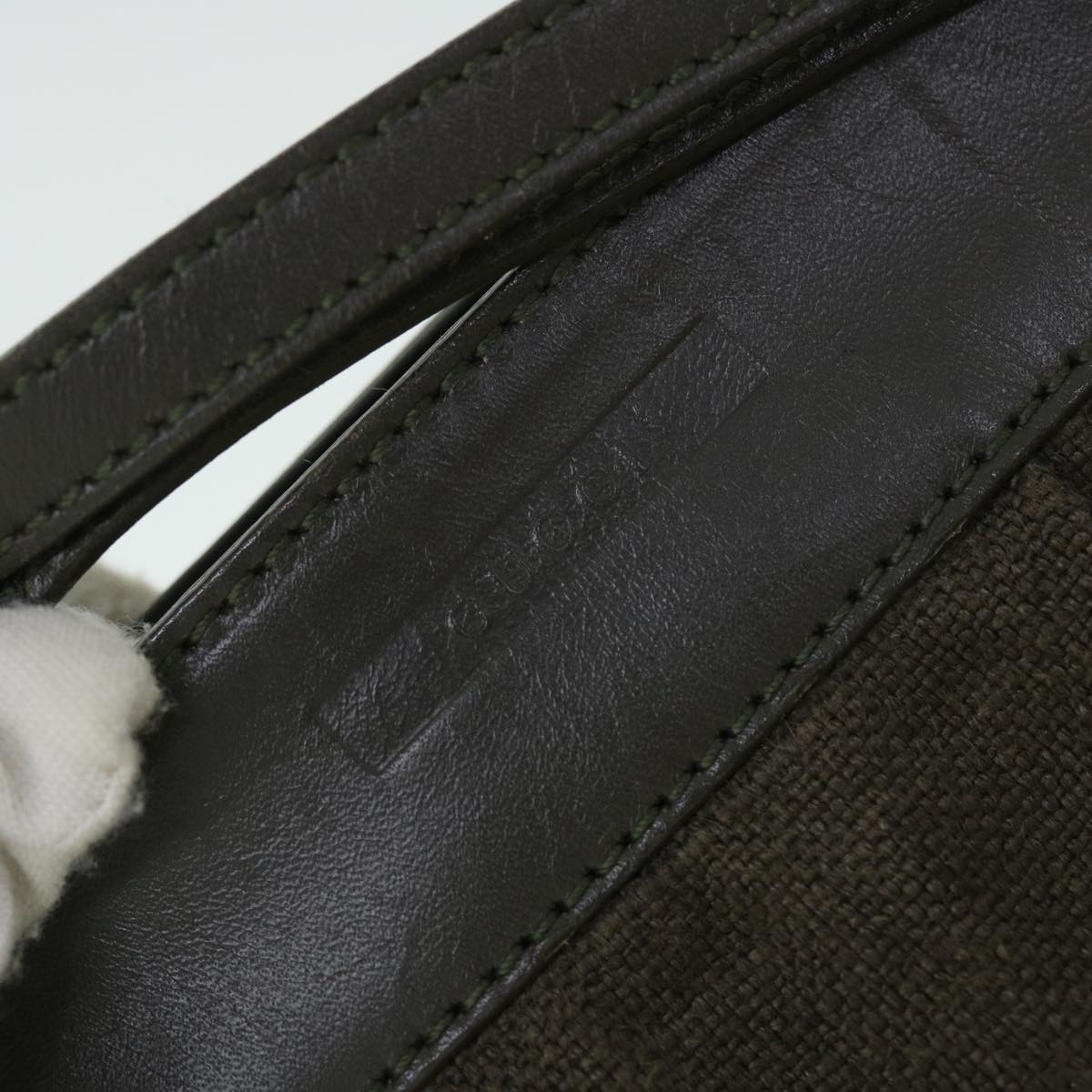GUCCI Clutch Bag Canvas Gray bs8085