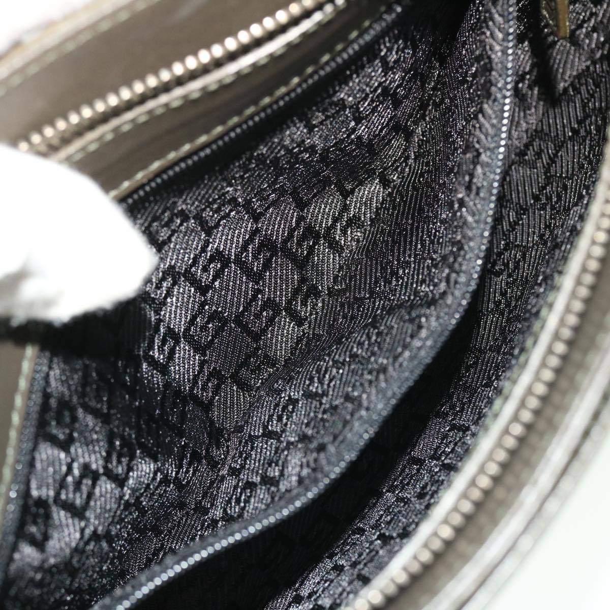 GUCCI Clutch Bag Canvas Gray bs8085