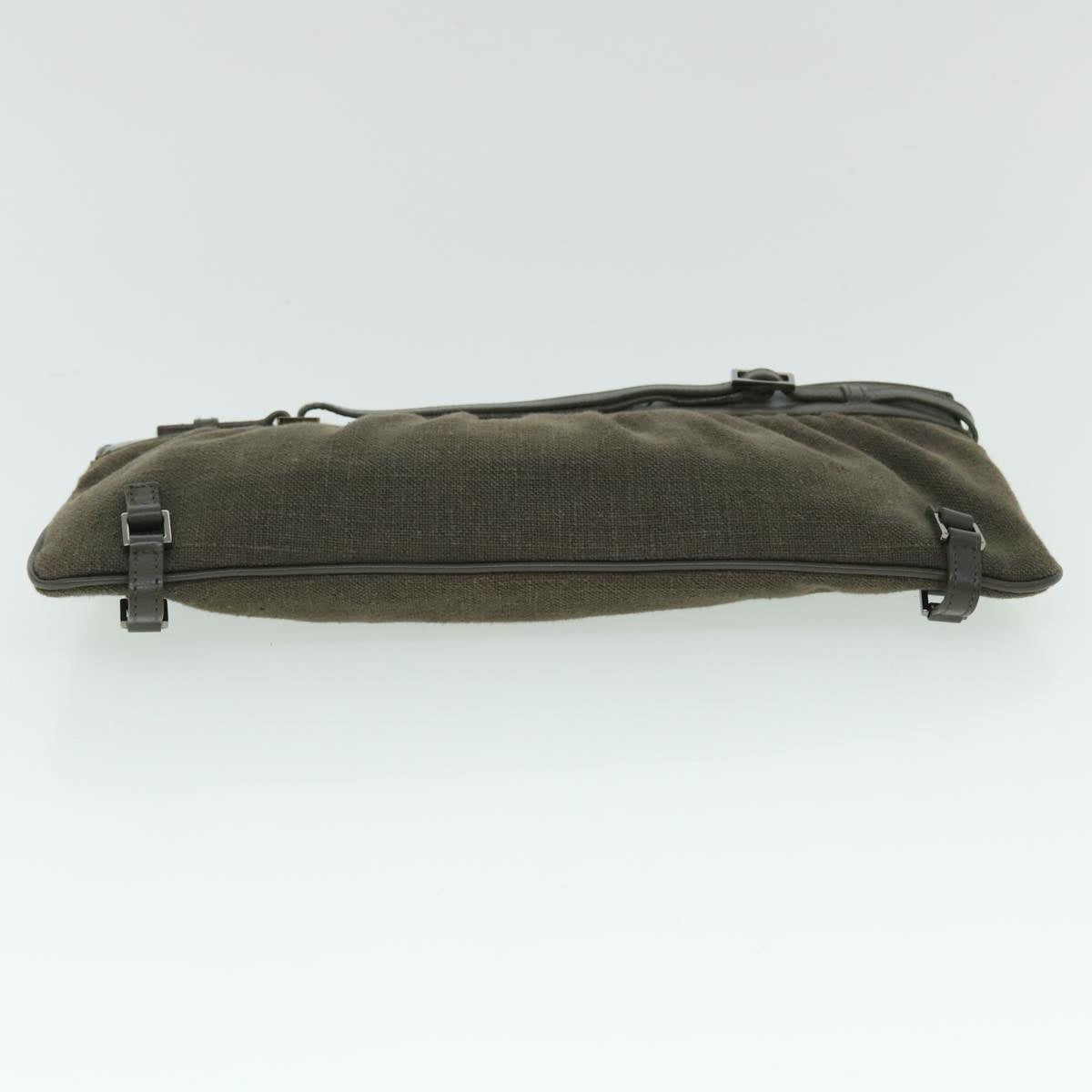 GUCCI Clutch Bag Canvas Gray bs8085