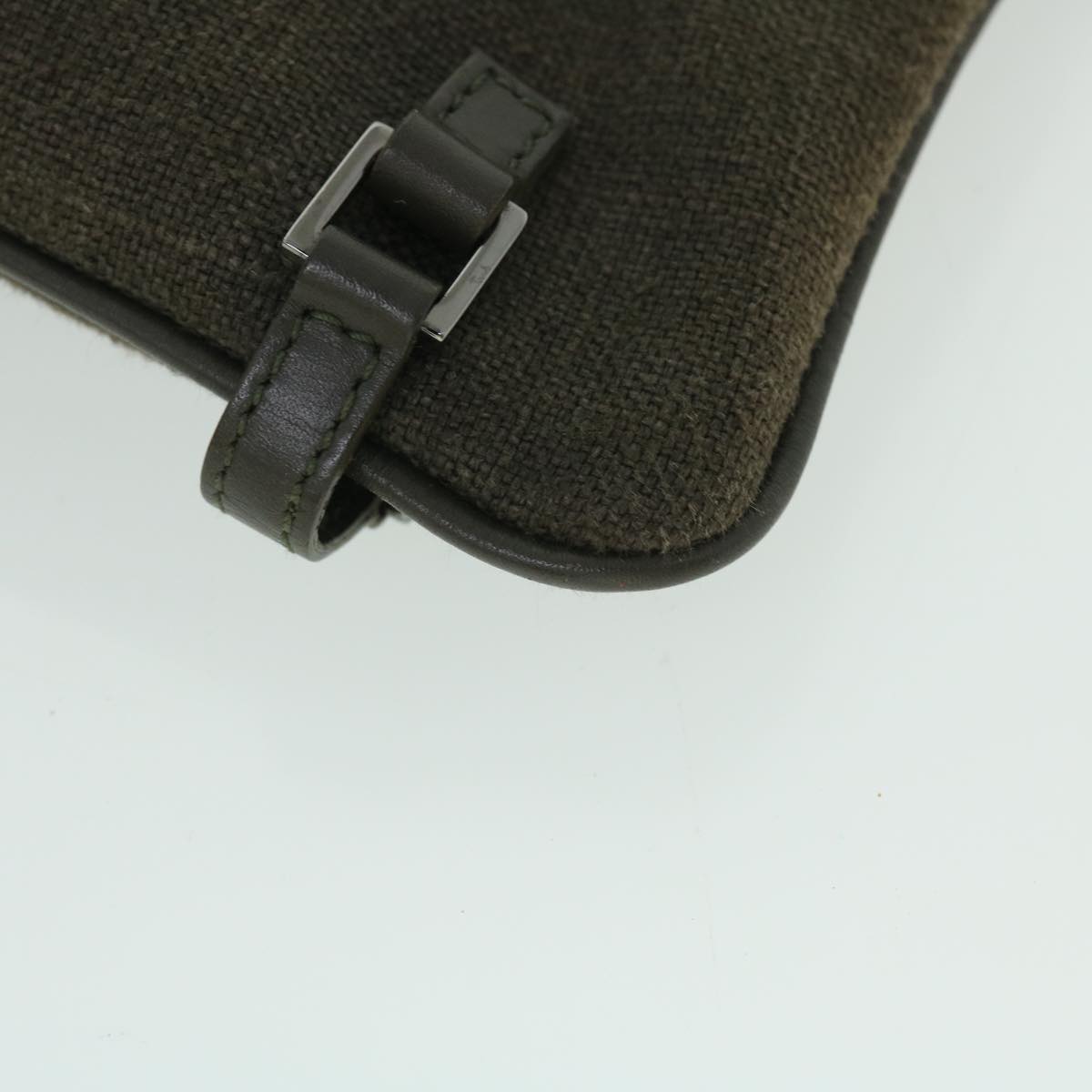 GUCCI Clutch Bag Canvas Gray bs8085