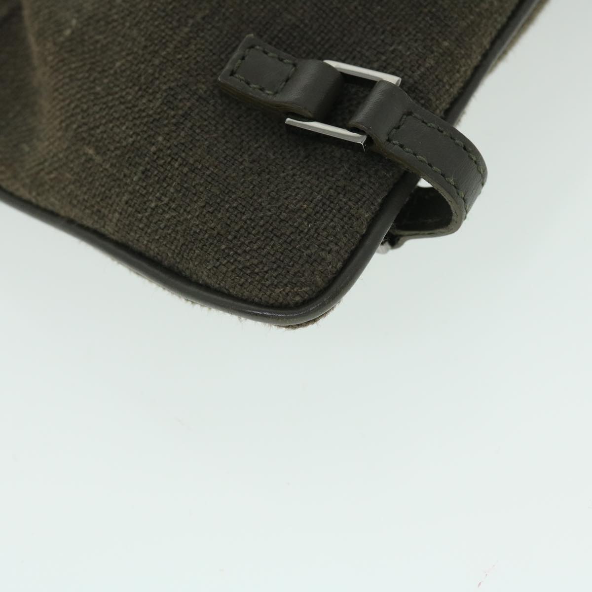 GUCCI Clutch Bag Canvas Gray bs8085