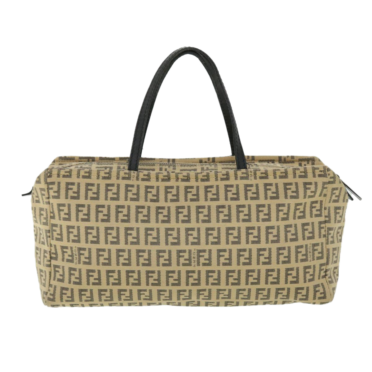 FENDI Zucchino Canvas Hand Bag Beige bs8088