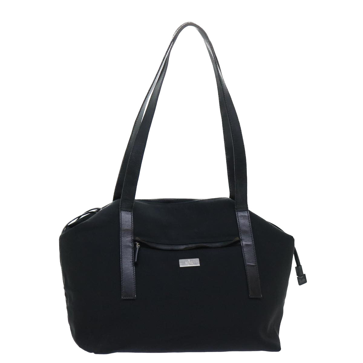GUCCI Shoulder Bag Canvas Black bs8090