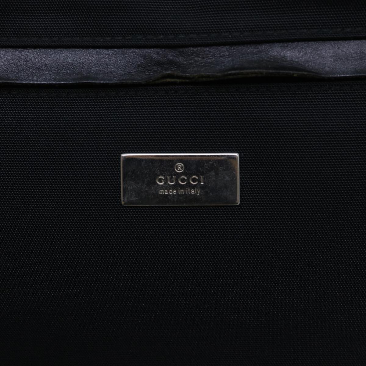 GUCCI Shoulder Bag Canvas Black bs8090
