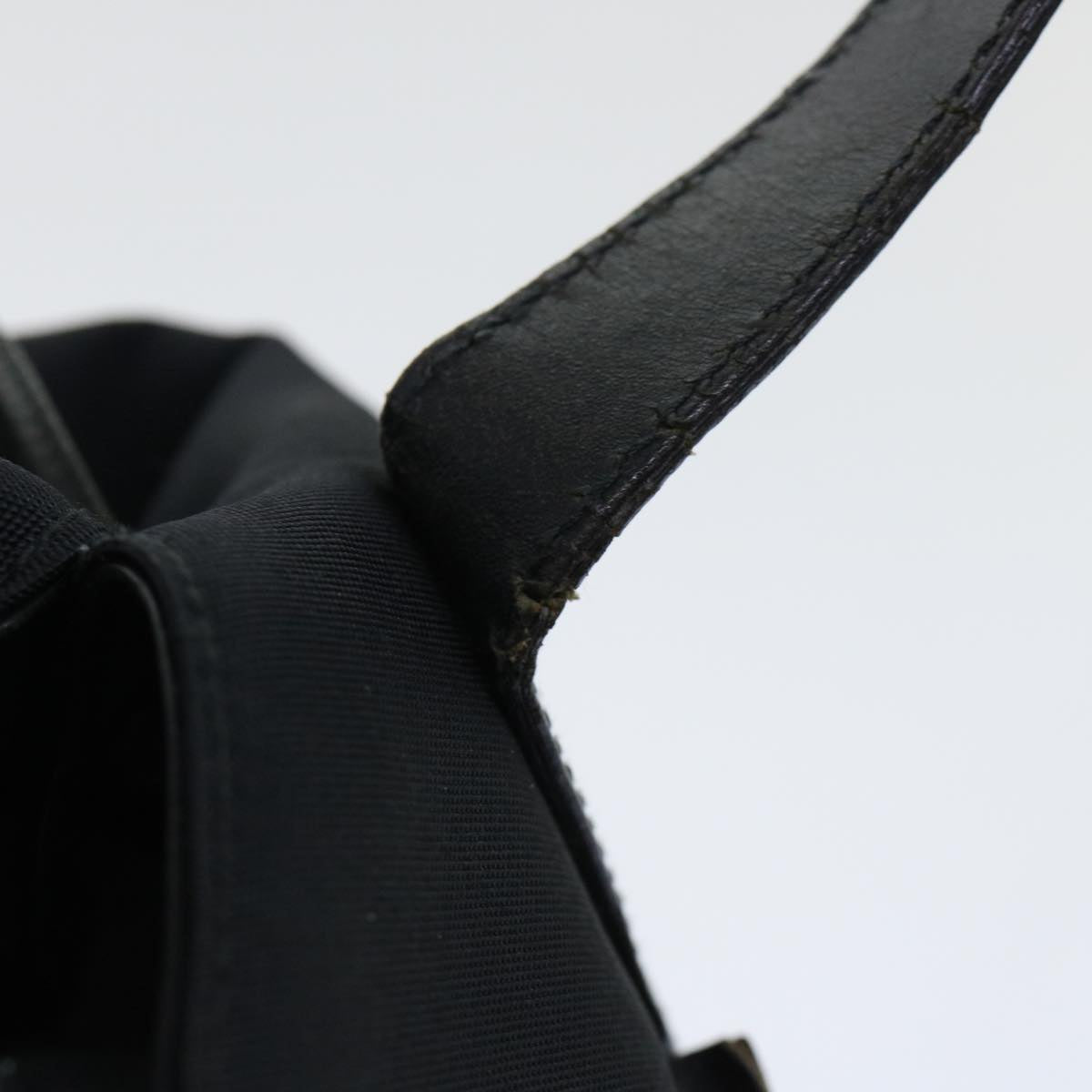 GUCCI Shoulder Bag Canvas Black bs8090