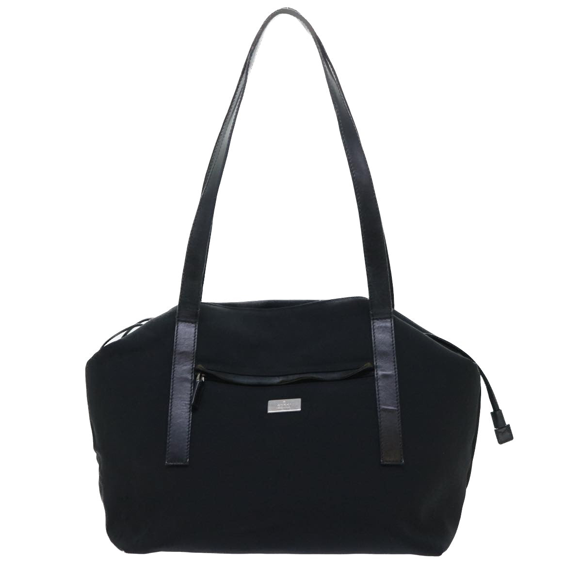 GUCCI Shoulder Bag Canvas Black bs8090