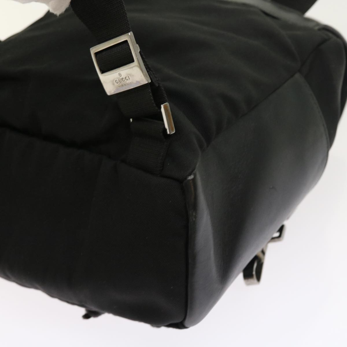 GUCCI Backpack Nylon Canvas Black 003 0233 2123 bs8250