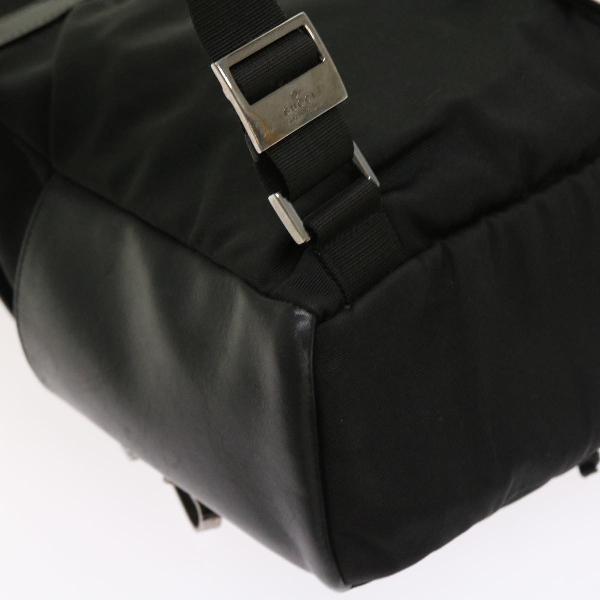 GUCCI Backpack Nylon Canvas Black 003 0233 2123 bs8250