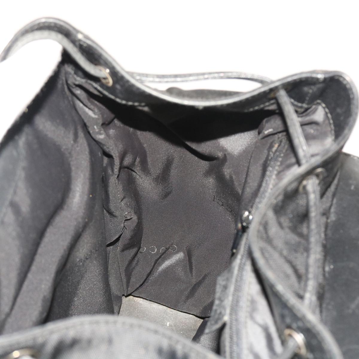 GUCCI Backpack Nylon Canvas Black 003 0233 2123 bs8250