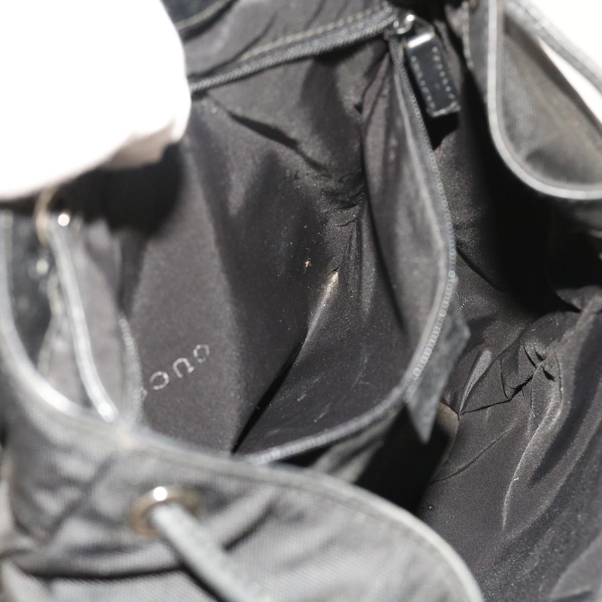 GUCCI Backpack Nylon Canvas Black 003 0233 2123 bs8250