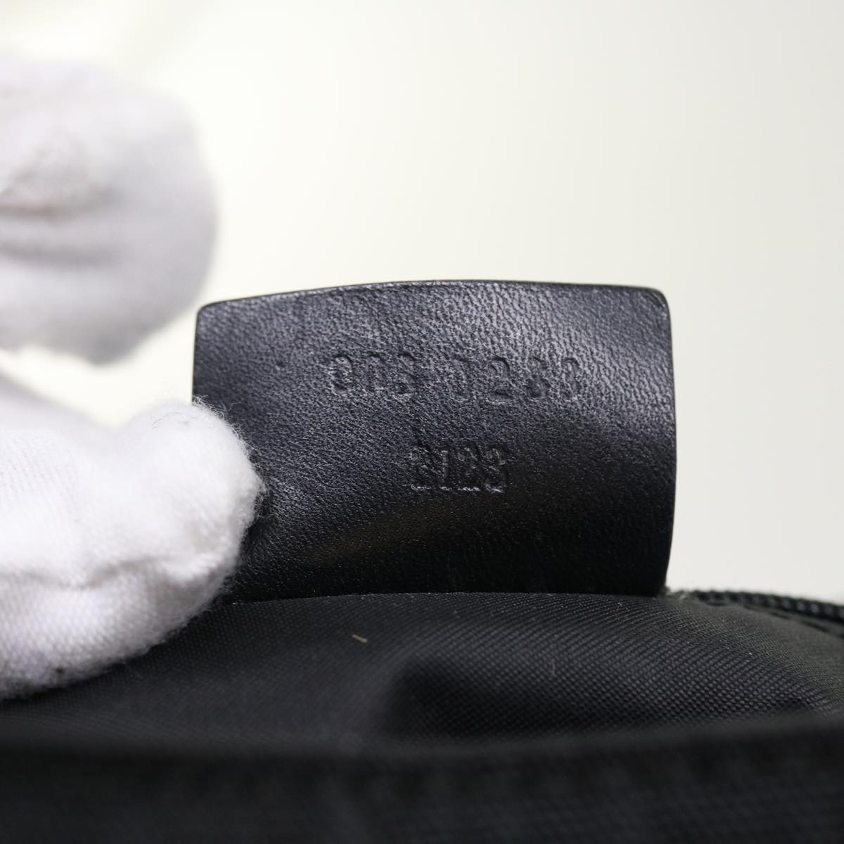 GUCCI Backpack Nylon Canvas Black 003 0233 2123 bs8250