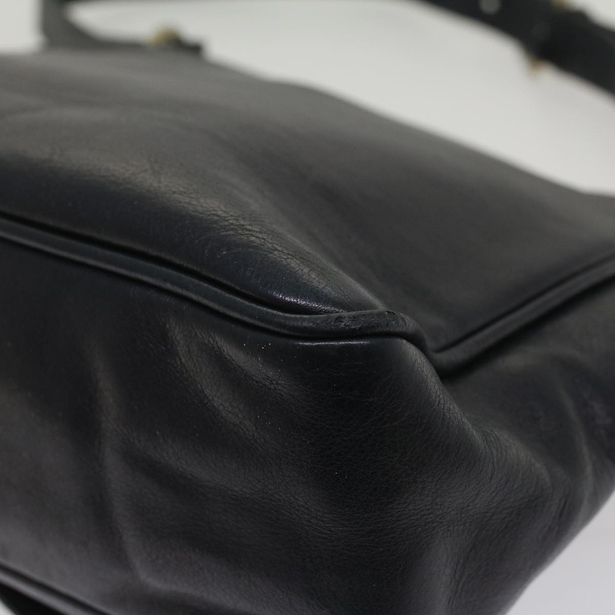 GUCCI Sherry Line Shoulder Bag Leather Black Red Navy bs8337
