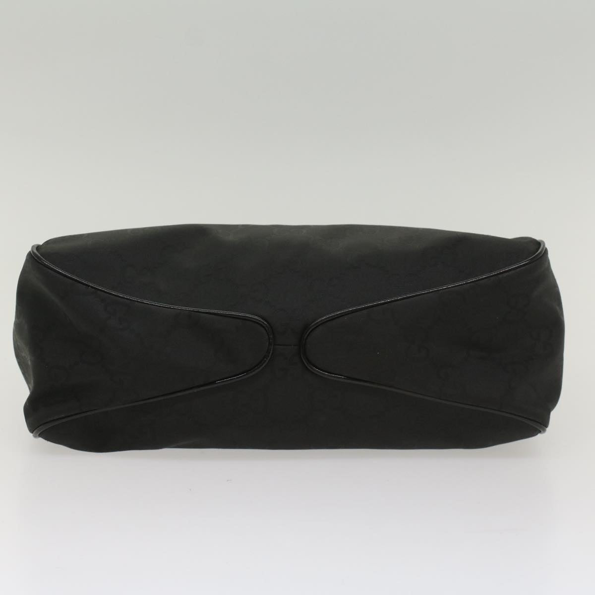 GUCCI GG Canvas Shoulder Bag Nylon Leather Black bs8394